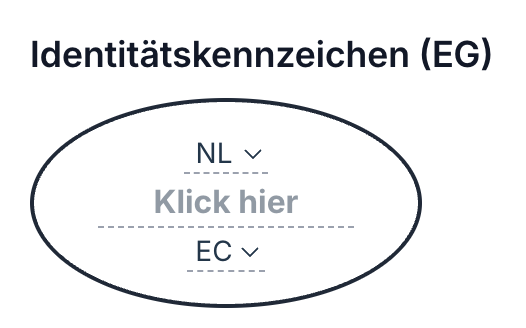 Screenshot: Identitätskennzeichen in Eclarion einstellen